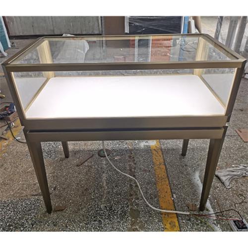 不鏽鋼玉（yù）石展示櫃_翡翠玉石珠寶（bǎo）玻璃櫃台
