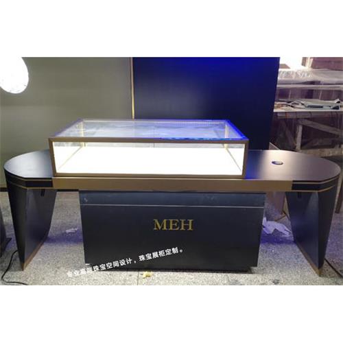 不鏽鋼烤漆玻璃珠寶展櫃_高端首飾飾品展櫃