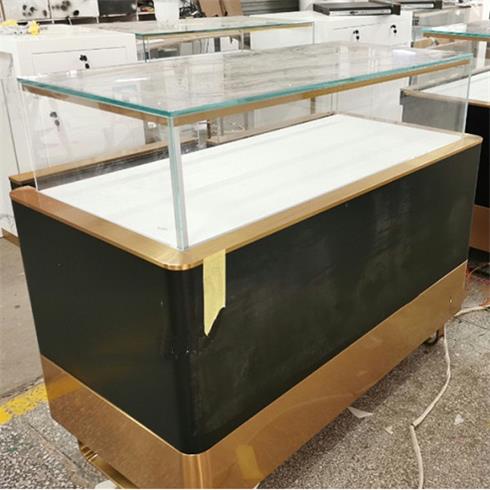 周大生珠寶（bǎo）展示台_商場珠寶玉器首飾玻璃展示櫃