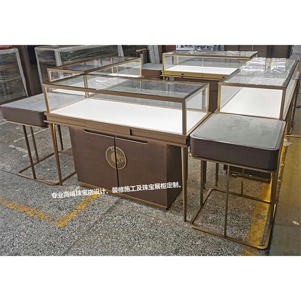玉器珠寶店不鏽鋼玻（bō）璃高級展示櫃