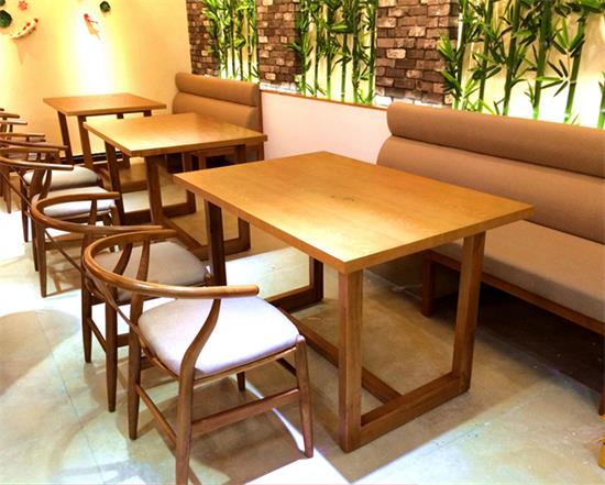 湘（xiāng）菜館飯（fàn）店主題（tí）餐廳（tīng）田園風（fēng）實（shí）木餐桌（zhuō）椅