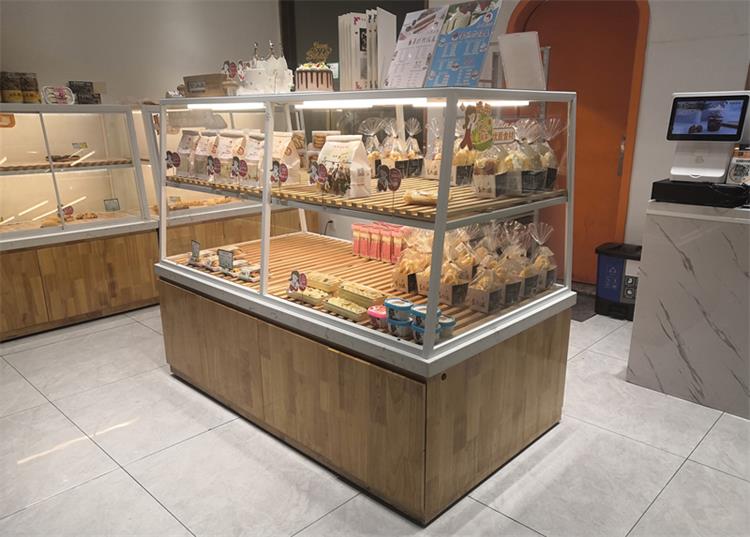 實木麵（miàn）包櫃 麵包（bāo）展示櫃