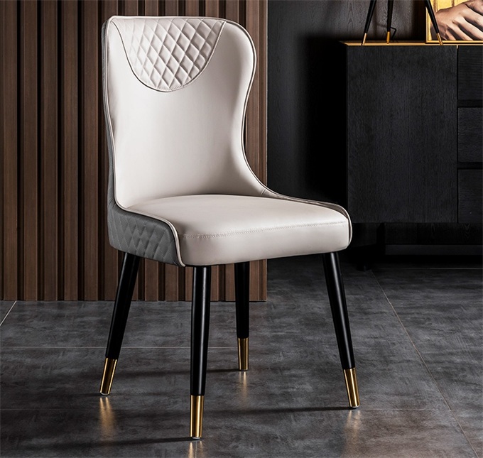 酒店歐式輕（qīng）奢高靠背餐椅