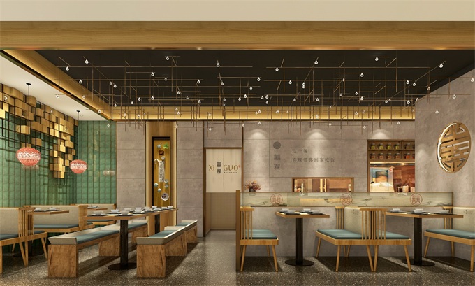 中式餐廳（tīng）效（xiào）果圖