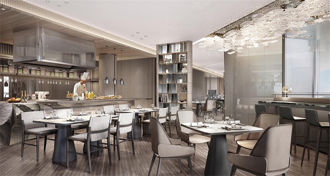 酒（jiǔ）店餐廳設計效果圖