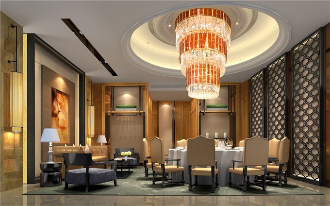 酒店餐廳包間設計效果圖