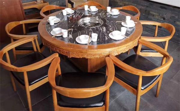 圓形無煙（yān）火鍋桌