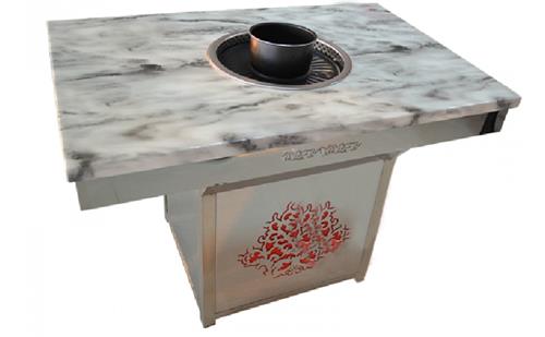 大理（lǐ）石烤肉湯鍋一體桌子（zǐ）
