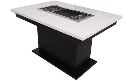 大理（lǐ）石（shí）火鍋烤涮一體餐桌