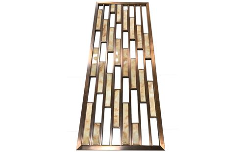 不（bú）鏽鋼化格屏風