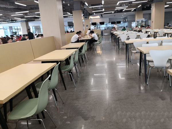 2022新款（kuǎn）單位食堂餐桌椅